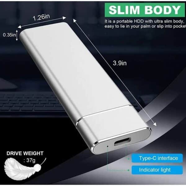 Portable SSD 1TB External Hard Disk High Speed Solid State Drive USB3.1 Type-C Storage Device - Image 12